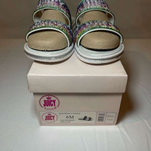 Juicy By Juicy Couture Women's Yours Slide Sandals Size 6 - Picture 3 of 3